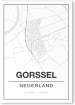 Poster/plattegrond GORSSEL - A4