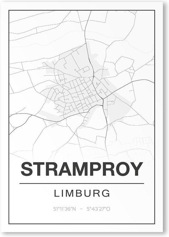 Poster/plattegrond STRAMPROY - 30x40cm | bol