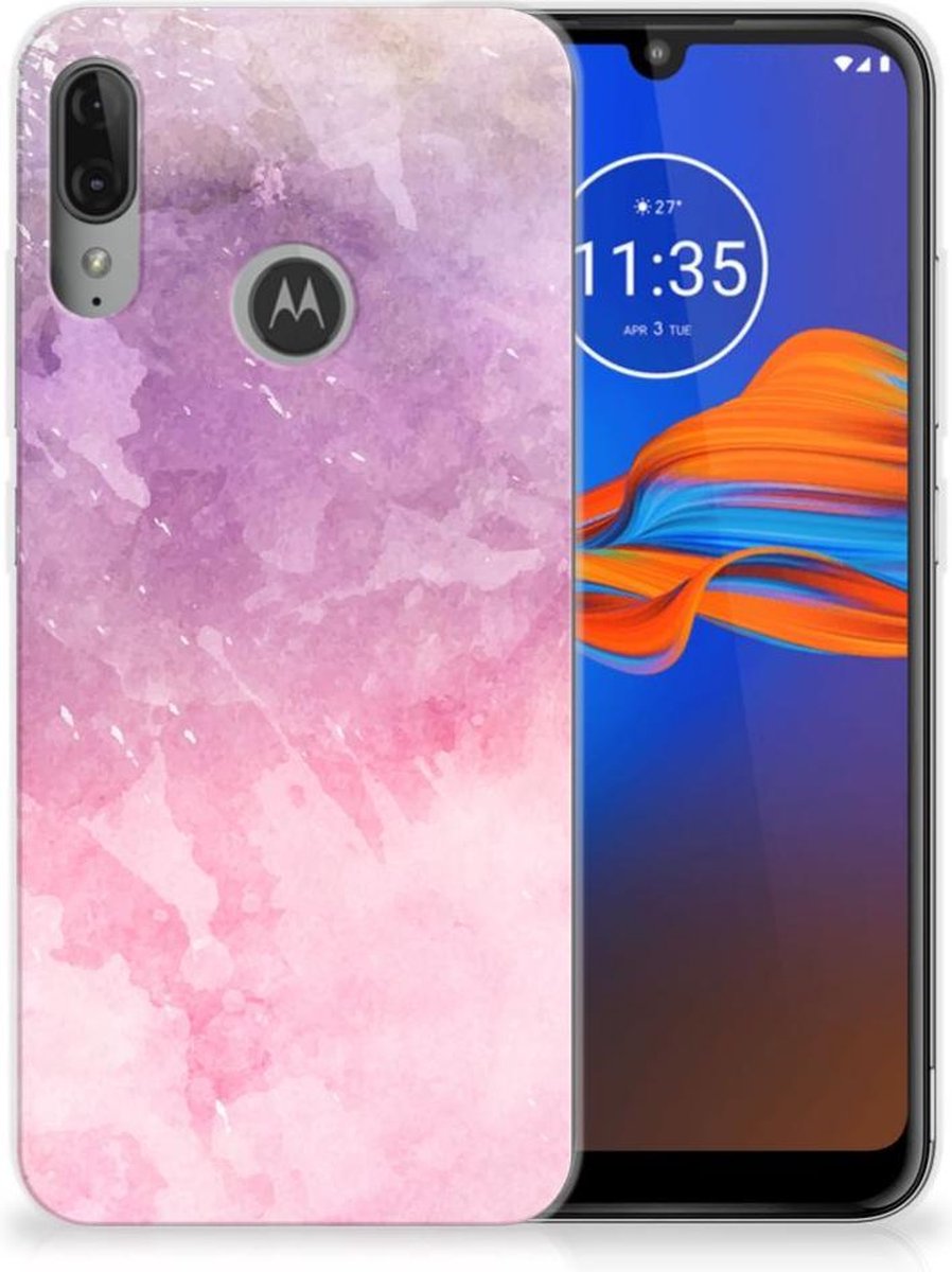 Hoesje maken Motorola Moto E6 Plus Pink Purple Paint