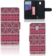 Nokia 1 Plus Telefoon Hoesje Aztec Purple
