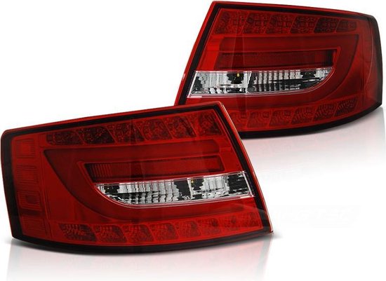 Achterlichten AUDI A6 C6 SEDAN 04 04-08 ROOD HELDER LED 7PIN