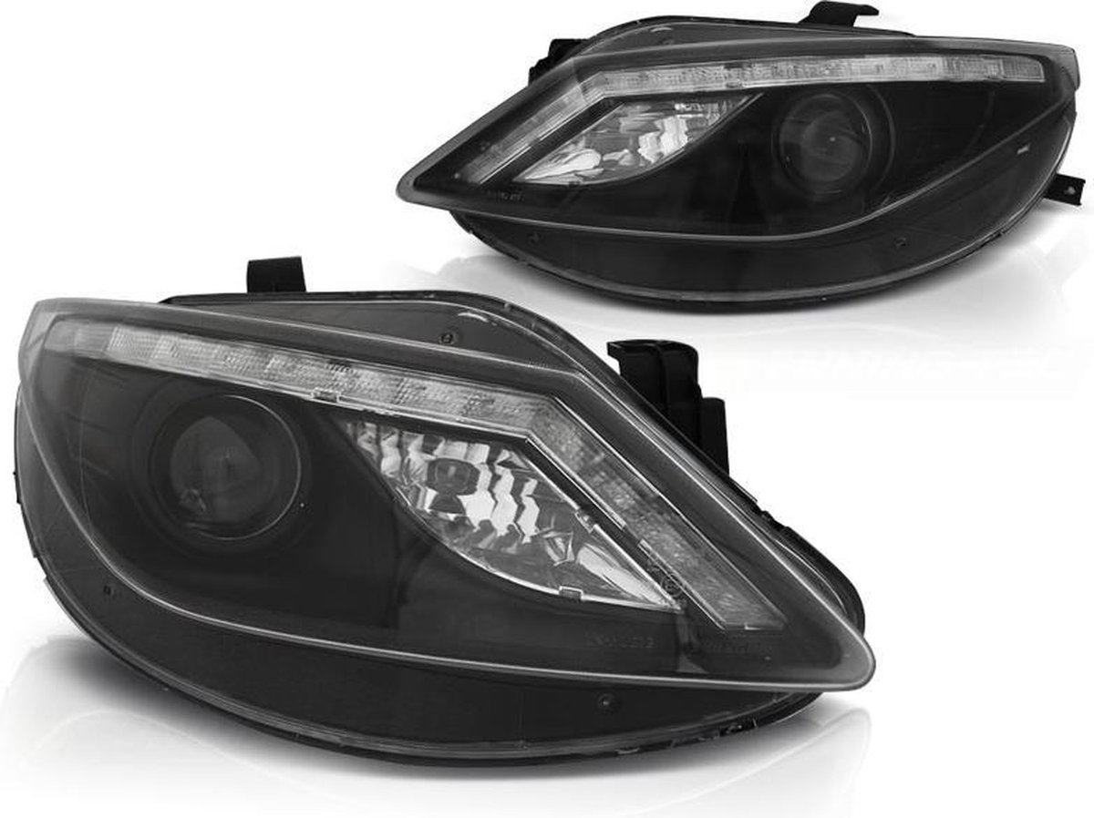 Koplampen met parkeerlicht SEAT IBIZA 6J 06 08-12 ZWART