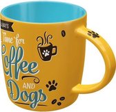 Tasse à café et chiens