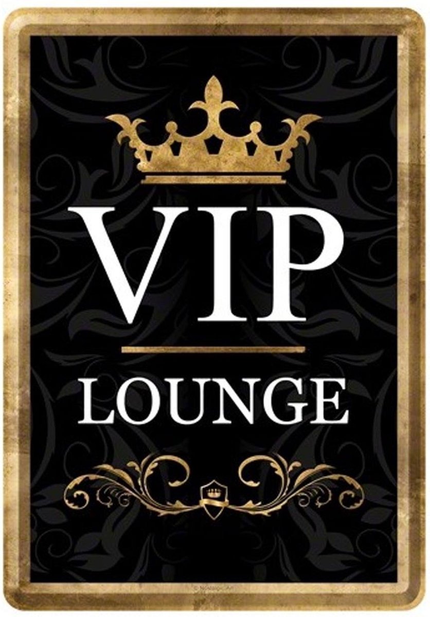 Vip Lounge Metalen Postcard 10 x 14 cm