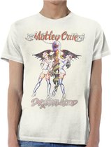 Motley Crue - Dr Feelgood Vintage Heren T-shirt - L - Creme