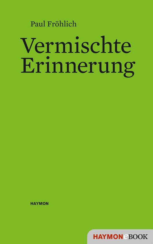 Vermischte Erinnerung - cover
