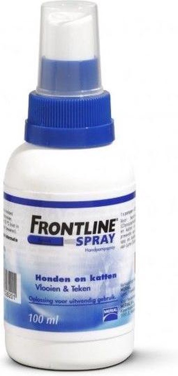 Dekbed voor mij Frank Frontline Spray Anti vlooienmiddel en tekenmiddel - Hond en Kat - 100 ml |  bol.com