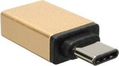 USB 3.1 Type C naar USB 3.0 OTG Adapter voor o.a. iPhone, Macbook en Chromebook - Goud