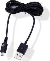 Muvit USB datakabel met Micro-USB connector - zwart - 1 Amp - 1 m