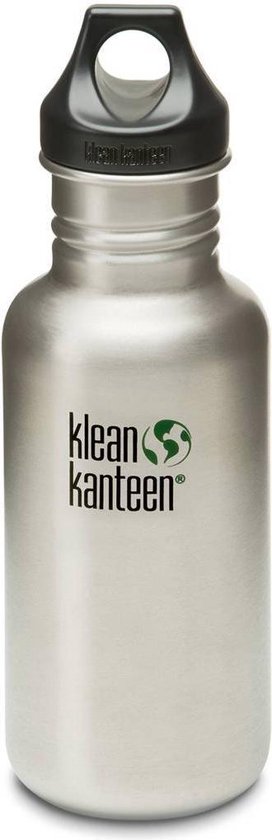 Bol Com Klean Kanteen Classic Drinkfles Loopcap Brushed Stainless 532 Ml