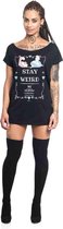 Disney Alice In Wonderland Dames Tshirt -5XL- Stay Weird Zwart