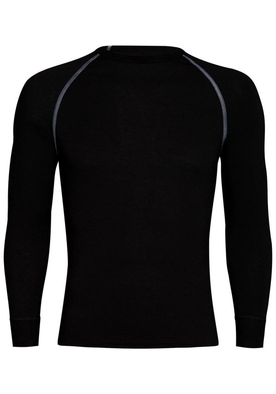 RJ Bodywear Thermo Cool T-shirt lange mouw - zwart - Maat: S