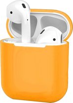 Hoes voor Apple AirPods Hoesje Case Siliconen Cover Ultra Dun - Oranje