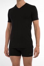 Claesen's Heren 2-pack V-neck t-shirt - Black- Maat L
