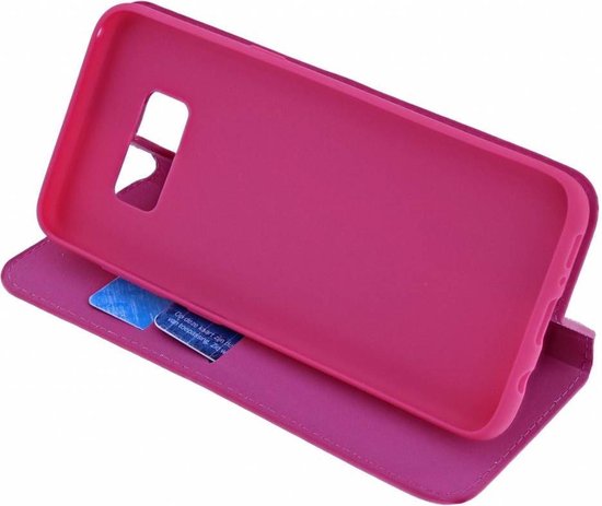 Luxe à rabat Pink de luxe avec fermeture magnétique pour Samsung Galaxy S10 Plus - par Bixb