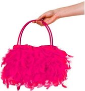 Rubie's Handtas Boa Dames Roze One Size