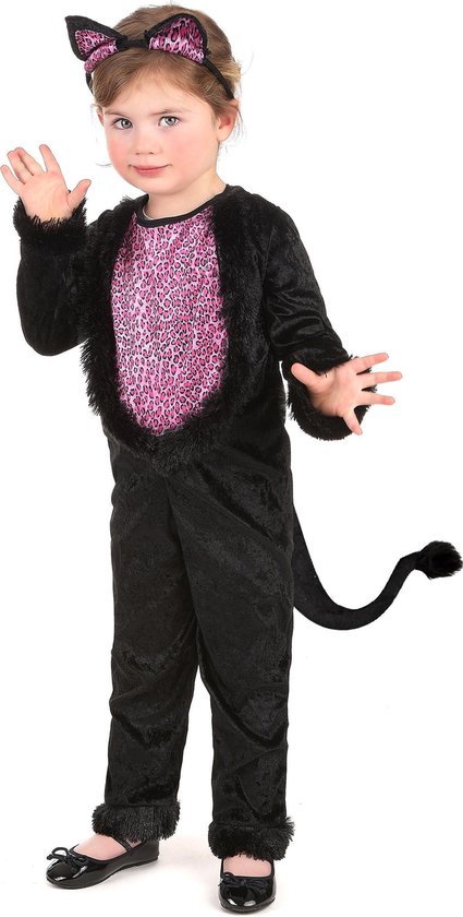 LUCIDA - Costume de chat rose et noir pour fille - XS 92/104 (3-4 ans) - Costumes  pour... | bol.com