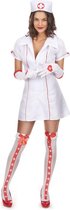 LUCIDA - Sexy verpleegster kostuum met zusterhoedje voor vrouwen - S