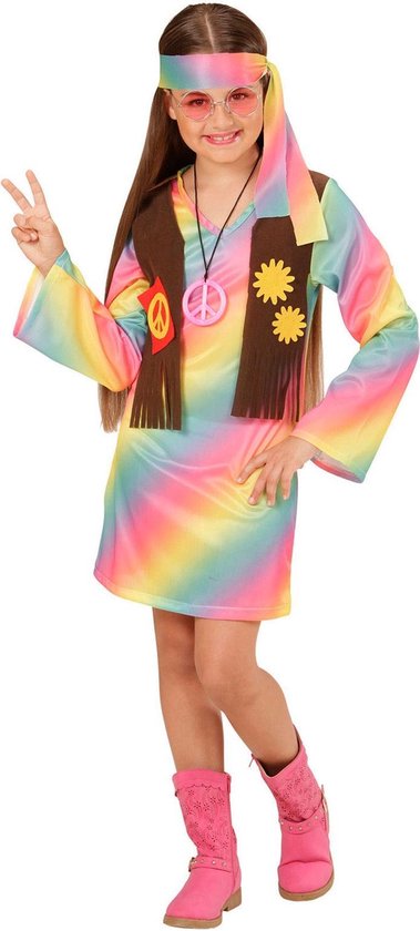 Disco Outfit Hippie Jurk - Vrouwen 60s 70s Hippie Outfit Jurk - Vrouwen 60s Disco Jurk voor Hippie Disco Western Valentijnsdag Dans