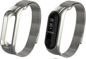 Bandje voor Mi Band 4 Milanese loop - zilver
