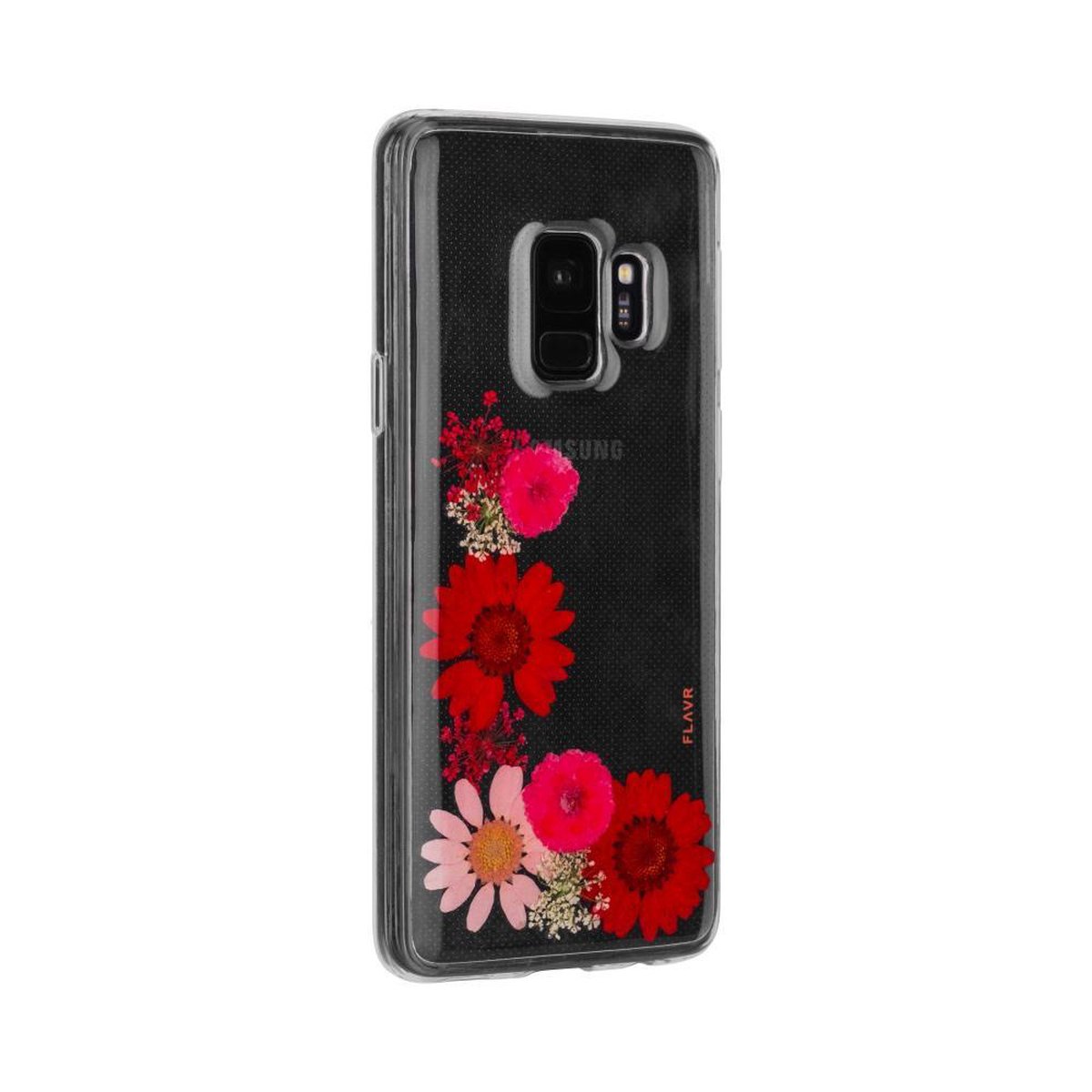 Samsung Galaxy S9 Hoesje - FLAVR - iPlate Real Flower Serie - TPU Backcover - Real Flower Sofia - Hoesje Geschikt Voor Samsung Galaxy S9