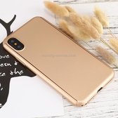 Apple iPhone Xs Max Hoesje - Mobigear - 360 Serie - Hard Kunststof Backcover - Goud - Hoesje Geschikt Voor Apple iPhone Xs Max