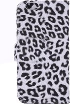 Apple iPhone 6/6s Hoesje - Mobigear - Leopard Serie - Kunstlederen Bookcase - Wit - Hoesje Geschikt Voor Apple iPhone 6/6s