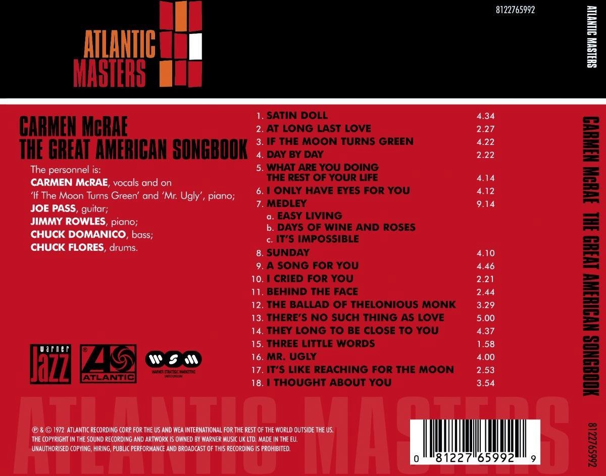 Great American Songbook, Mcrae,carmen | Muziek | bol