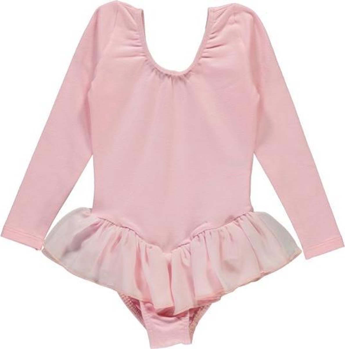 Danceries - Balletpakje - Sarasson - LS - dubbel rokje - Roze - Katoen - Maat 98-104