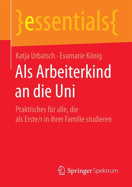 essentials - Als Arbeiterkind an die Uni - cover