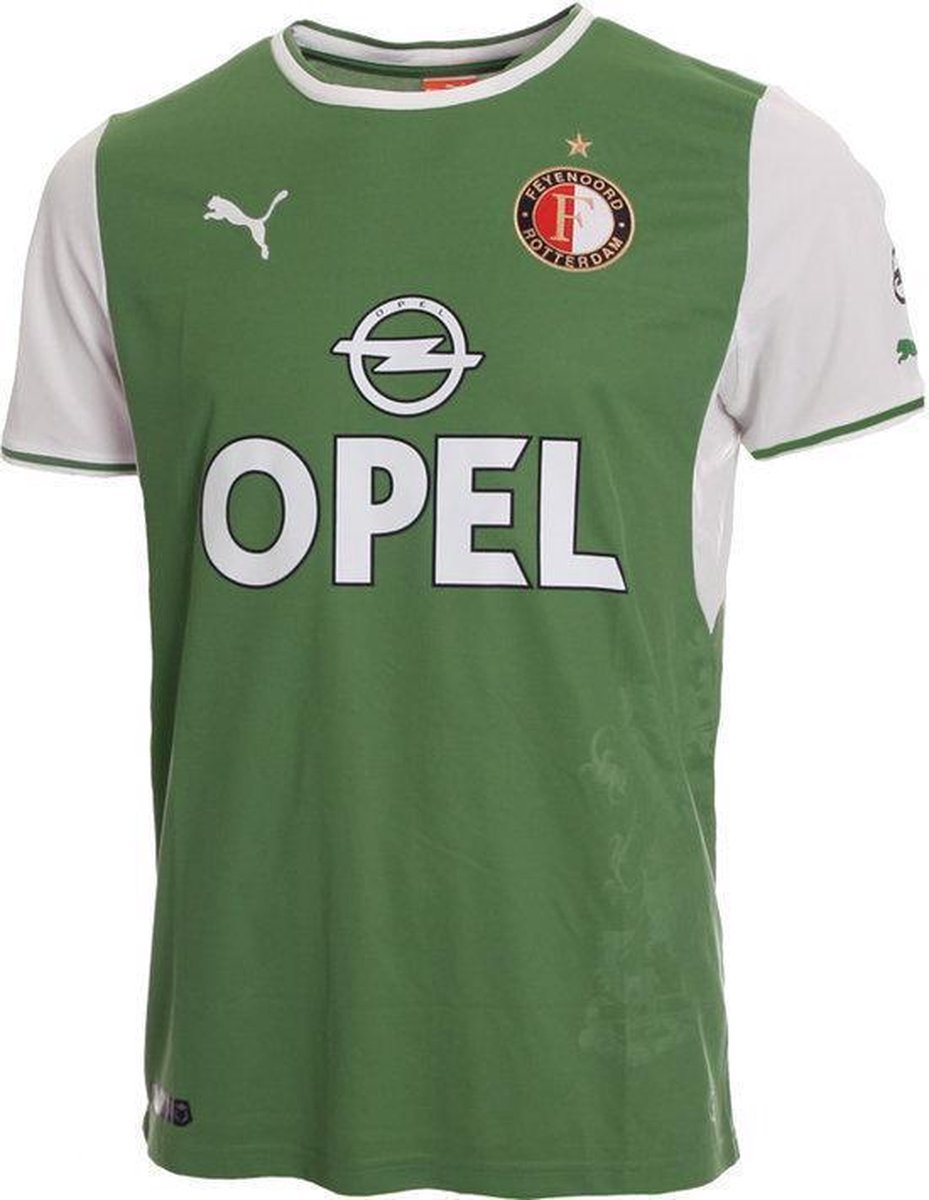 Feyenoord Shirt - Puma - Uit - Junior - Maat 128 - Groen / Wit | bol.com