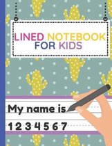 Lined Notebook for Kids
