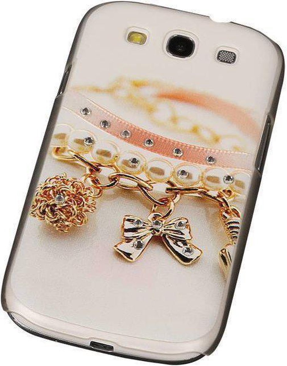 3D Hardcase met Diamant Galaxy S3 I9300 Armband - Back Cover Case Bumper Hoesje