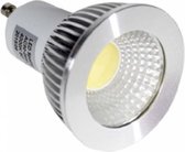 Pakket van 10 x Dimbare aluminium GU10 COB LED - 5W - 4000K - 450 Lumen - lichtbundel van 60°