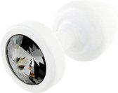 DiogolbuttplugJEWELL buttplug ROUND WHITE 25MM