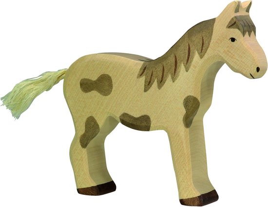 Holztiger staand paard
