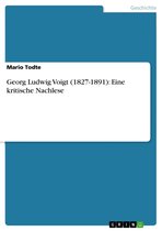 Georg Ludwig Voigt (1827-1891): Eine kritische Nachlese