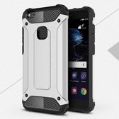Armor Guard Kunststof + TPU Hybrid Hoesje Huawei P10 Lite - Zilver
