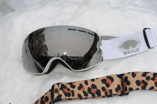 Combinatiepakket van witte Skibril met spiegelglas, extra zelfontworpen | bol.com