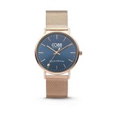 CO88 Collection Watches 8CW 10014 Horloge - Mesh Band - Ø 36 mm - Rosékleurig