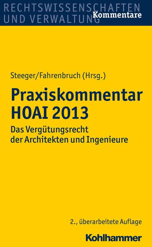 Praxiskommentar HOAI 2013 - cover
