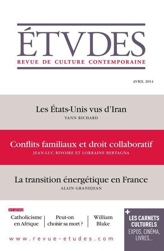 Revue Etudes - Etudes Avril 2014 - cover