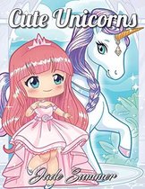 Cute Unicorns - Jade Summer Adult Coloring Book - Kleurboek voor volwassenen