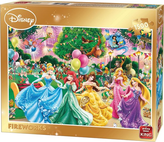 Puzzle Disney 1500 pièces Feu d'artifice - Puzzle du roi 90 x 60 cm |  bol.com