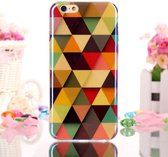 iPhone 6(S) Plus (5.5 inch) Blu-ray Soft TPU Cover hoesje case Triangles