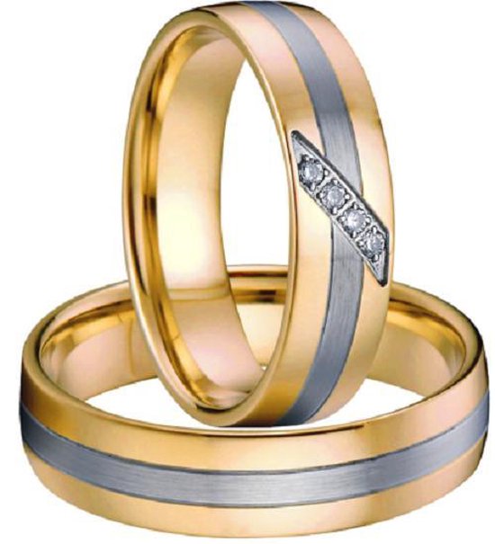 Jonline Prachtige Titanium Ringen voor hem en haar | Vriendschapsringen | Trouwringen |Relatieringen