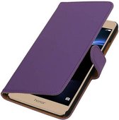 Bookstyle Wallet Case Hoesjes voor Huawei Honor V8 Paars