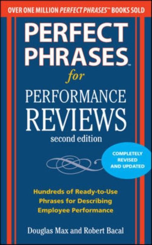Boek cover Perfect Phrases for Performance Reviews 2/E van Douglas Max (Paperback)
