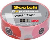 Scotch Expressions tape 15 mm x 10 m poppy