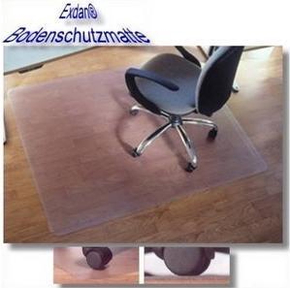 Vloermat EXDAN® 90x120cm glad voor harde vloer